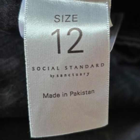 NWT Sanctuary Jeans Pants Denim Camo Gray Black Skinny Ankle Y2K Grunge 12 - Picture 7 of 10